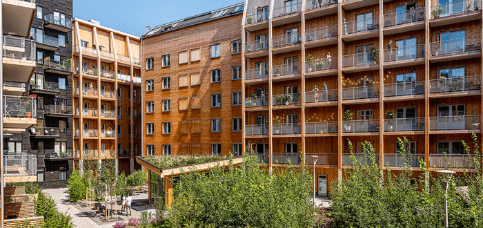 Bild på Skandia Fastigheters hus Woodhouse Rosendal